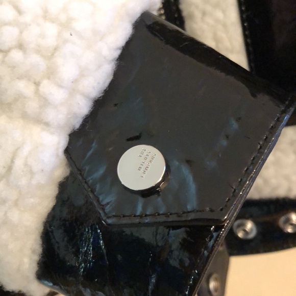 The mighty company St. Andrews sherpa leather jacket M NWT - Picture 7 of 11